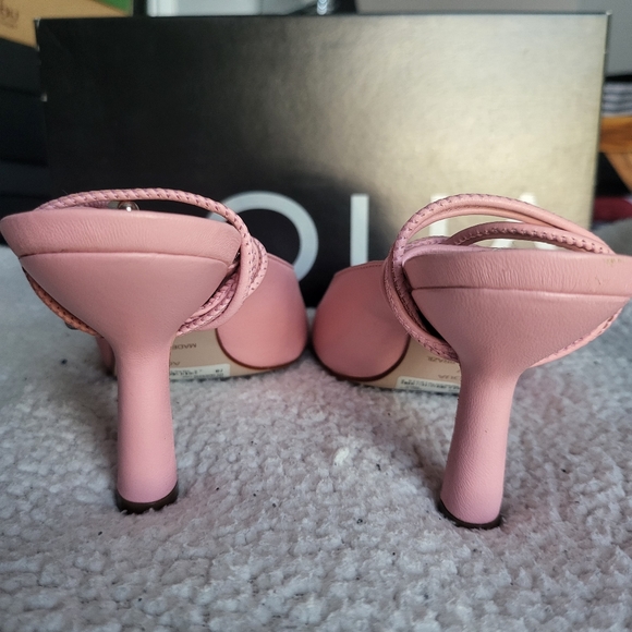 Aqua Womens Lunay Leather Open Toe Dress Sandals 7 B - Picture 8 of 10